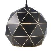 Hanglamp Asterope, Ø 25cm rond, zwart