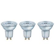 LED reflector GU10 4,3W, universeel wit, 3 per-set