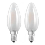 OSRAM LED kaarslamp E14 4W warmwit 2 per set