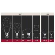 Kaarslamp E14 4,5W 2.700K mat