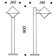 Moderne tuinpadverlichting 202 S