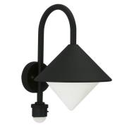 Jolanda buitenwandlamp, zwart, bewegingsmelder