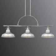 Hanglamp Emery 3-lamps zilver