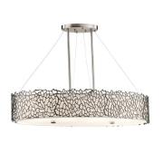 Ovale hanglamp Silver 