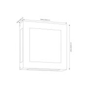 LED buiten wandlamp Aqua Legendo, roestvrij staal