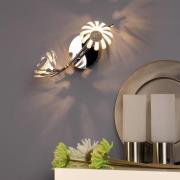 LED-wandlamp Bloom 2-lamps zilver