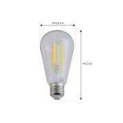 LUUMR Slimme LED E27 ST64 7W helder ZigBee Tuya Hue