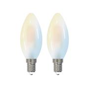 LUUMR Smart LED druppellamp set van 2 E14 4.2W CCT helder Tuya