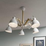Plafondlamp Skansen 5-lamps verstelbaar, wit