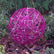 LED LED design bal Galax Fun, Ø 30 cm, fuchsia