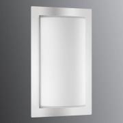 LED buiten wandlamp Luis, glas, roestvrij staal