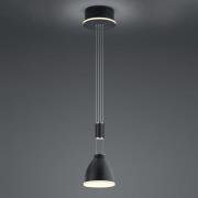 LED hanglamp Leni, 1-lamp, zwart