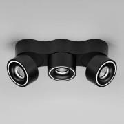 EGG DLS spot Clippo Trio, zwart, DALI dimbaar