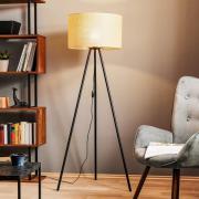 Vloerlamp Juta met driepoot
