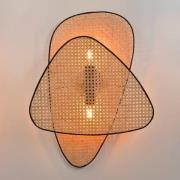 MARKET SET wandlamp Screen, 77 cm hoog, naturel, rotan