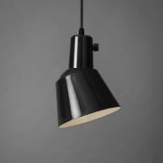 midgard K831 hanglamp, zwart geëmailleerd