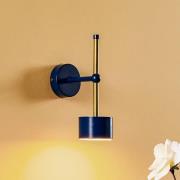 Wandlamp Arena in blauw-goud