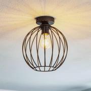 Plafondlamp Cumera met open bolvormige kap, Ø 24 cm