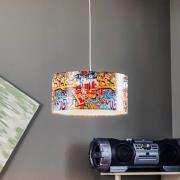 Hanglamp Graffiti met kleurrijke fotoprint