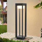 Prios Gamion LED tuinpadverlichting in aluminium, 60 cm