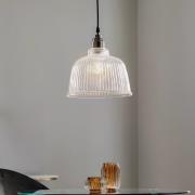 Hanglamp Leana, helder glas, 1-lamp, chroom