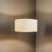 Hanglamp Essex, gestructureerde stof, goud