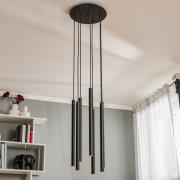 Hanglamp Laser 7-lamps, zwart