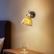 Wandlamp Amalfi met gemetalliseerd glas, goud