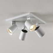 Arcchio Iavo plafondspot, hoekig, wit, 4-lamps