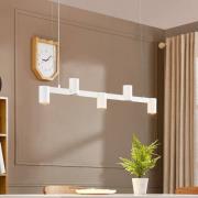Arcchio hanglamp Brinja, wit, 120 cm lang, 5-lamps, GU10