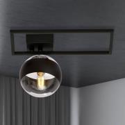 Plafondlamp Imago, zwart/helder, 1-lamp