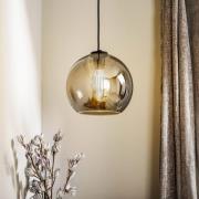Hanglamp Polaris, spiegelend glas, rookkleurig