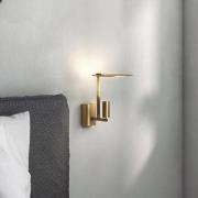 LED wandlamp Kelly, spot uit te lijnen, goud/goud