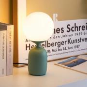 Pauleen Glowing Charm tafellamp, keramische voet groen