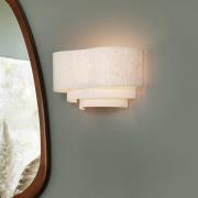 MARKET SET Pebble textiel wandlamp, crème