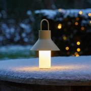 LOOM DESIGN LED tafellamp op accu Shadow Small, beige, IP65