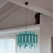 LZF Maruja houten hanglamp, blauw