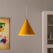 Hanglamp CONO, 1-lamp, Ø 32 cm, geel