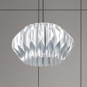 Hanglamp Serenity met kunststofkap, zilver