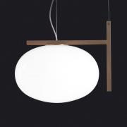 Oluce Alba 466 hanglamp met metalen decor, brons