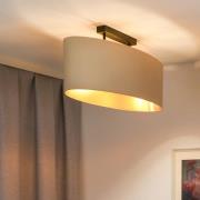 Envostar plafondlamp Idun licht beige 80cm natuurlijk materiaal