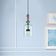 LED hanglamp Arte, kap glas, blauw, Ø 16 cm, 12 W