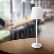 LED tafellamp op accu Vannie, wit, hoogte 36 cm, IP44