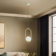 Hanglamp Samba, 1-lamp, groen/wit