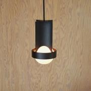 Tala hanglamp Loop small, aluminium, LED globe IV, donkergrijs