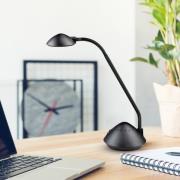 LED tafellamp MAULarc, zwart, hoogte 38 cm, flexibel