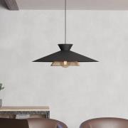 Hanglamp Grizedale, 1-lamp, zwart/messing