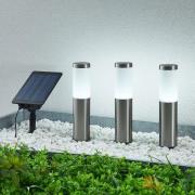 Lindby Lexiane LED solarlampen, 3 per set