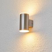 Morena - roestvrij stalen buitenwandlamp met LED's