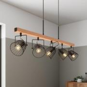 Lindby Adalin hanglamp, 5-lamps, kooi